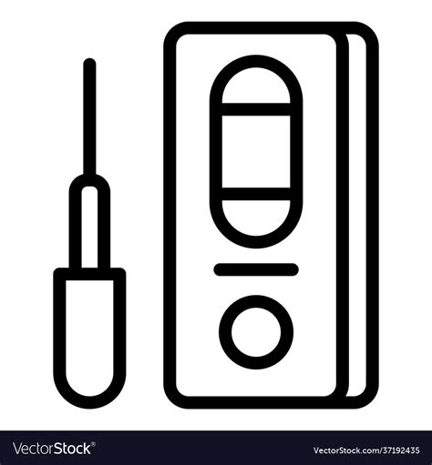 Express Covid19 Test Icon Outline Style Royalty Free Vector