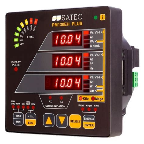 Satec Pm130eh Plus Multifunction Meter Class 05s