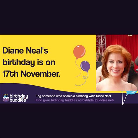Diane Neal's birthday is 17th November 1976