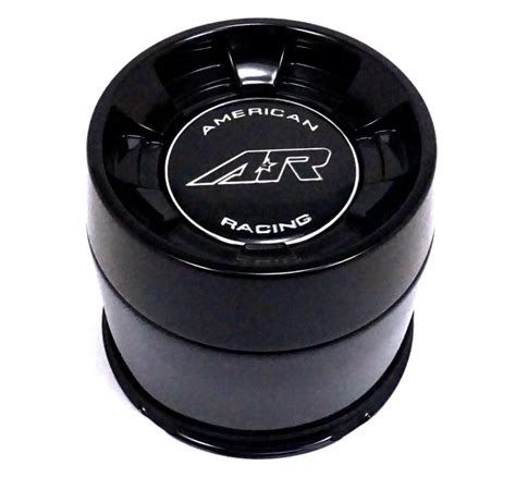 American Racing Gloss Black Push Thru Wheel Center Hub Cap 5 Lug 5x150