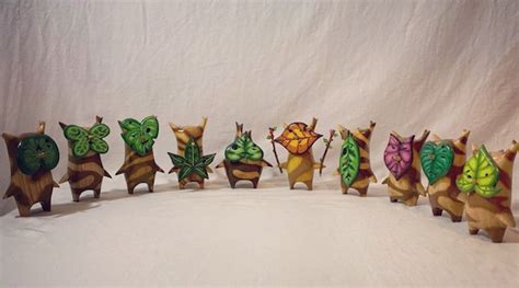 Wooden Korok Set Breath Of The Wild The Legend Of Zelda Etsy