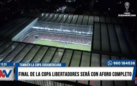 Copa Libertadores y Copa Sudamericana Finales se jugarán con aforo