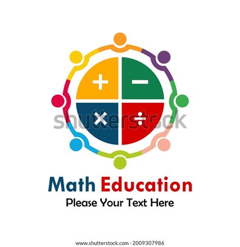 Math Education Logo Template Illustration Stock Vector (Royalty Free ...