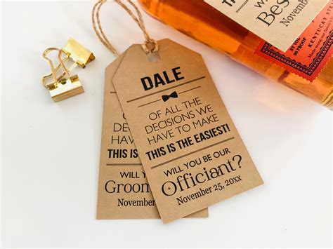 T Ideas For Groomsman Proposals Officiant Groomsmen Best Etsy Groomsmen Proposal Custom