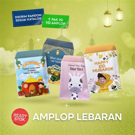 Jual Amplop Lebaran Lucu Amplop Lebaran Estetik Amplop Lebaran