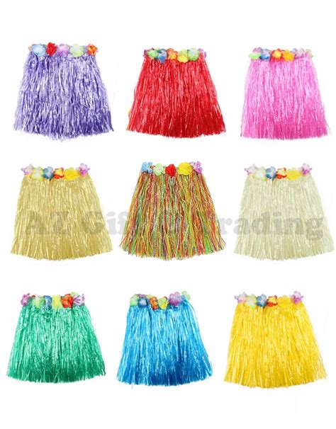 Hawaiian Hula Skirt Raffia String Short Az Gift Trading