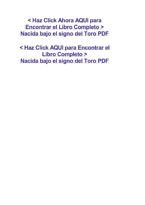 PDF Nacida Bajo El Signo Del Toro Pdf DOKUMEN TIPS