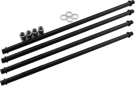 Amazon ZCZQC 4pcs 300mm Black Straight Pipe Lamp Stem Kit With