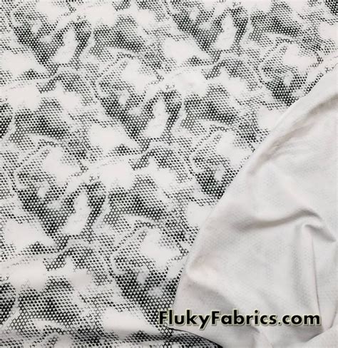 Albino Snake Nylon Spandex Swimsuit Swimwear Bikini Fabric Fluky Fabrics Online Shop