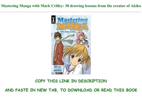 B O O K Mastering Manga With Mark Crilley Drawing Lessons From