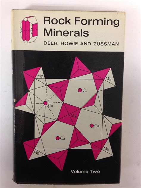 ROCK FORMING MINERALS Volumes I V Deer W A R A Howie J