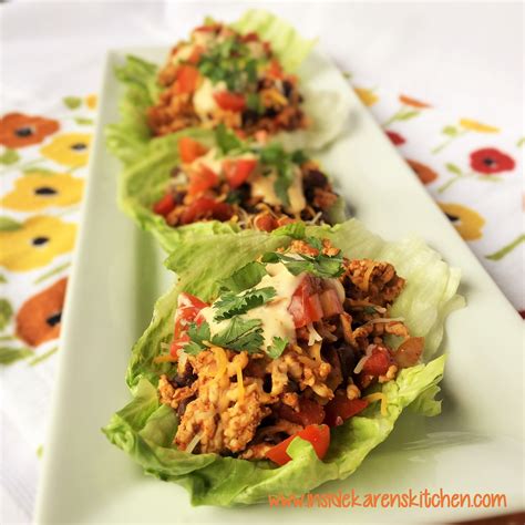 Turkey Taco Lettuce Wraps Inside Karen S Kitchen