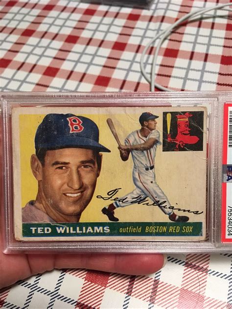 Topps Ted Williams Boston Red Sox Hof Psa Poor Fresh Grade Ebay