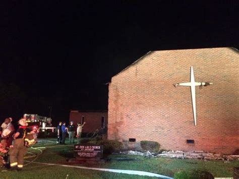 Report Fire At Black Church In S C Was Not Arson Feds Say