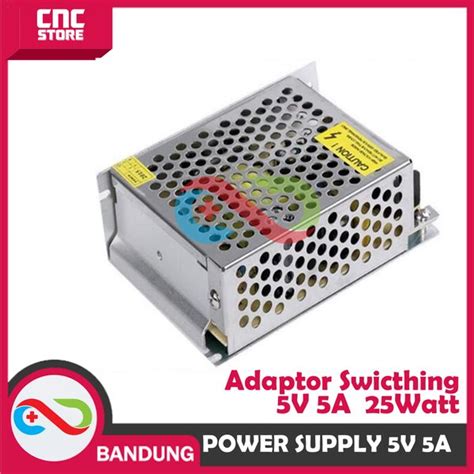 Jual POWER SUPPLY SWITCHING PSU 5V 5A HIGH QUALITY ADAPTOR JARING 5V 5A