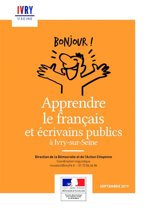 PDF Apprendre le français et écrivains publics Apprendre le