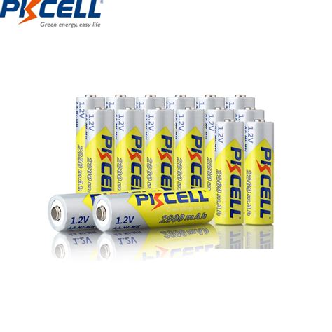 Pila AA PKCELL De 16 Uds 2600Mah 2800mah 1 2 V NI MH Pilas