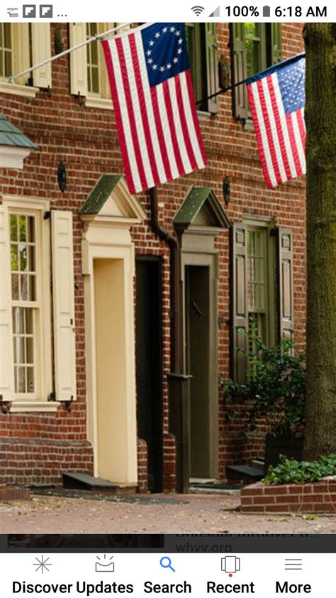 Betsy Rosss House She Made The First American Flag Philadelphia R