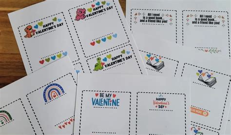9 Free Printable Valentine Bookmark Cards For Kids