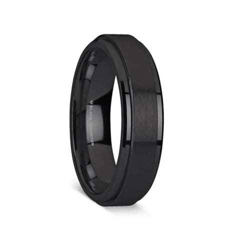 Spinner Black Tungsten Couples Wedding Ring Set Vansweden Jewelers