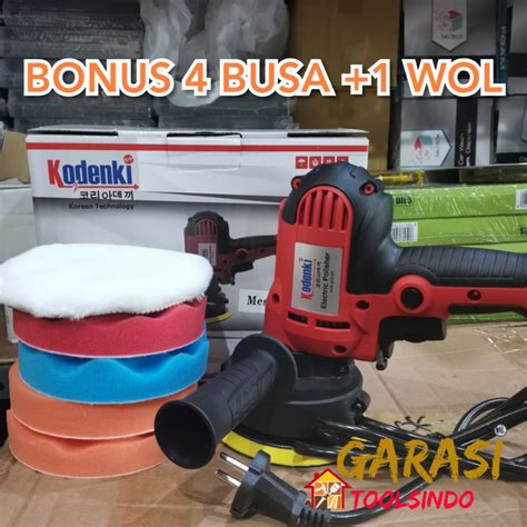 Jual Mesin Poles 5 Kodenki Polisher Set Busa Poles Mobil Motor