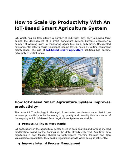 How To Scale Up Productivity With An Iot Based Smart Agriculture System By Ubibot Issuu