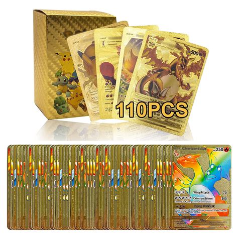 Buy 110PCS The New Gold Foil Rare Cards TCG Deck Box Including Assorted