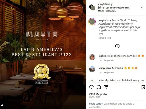 Perú mejor destino culinario en América Latina en qué otras categorías ganó en los World