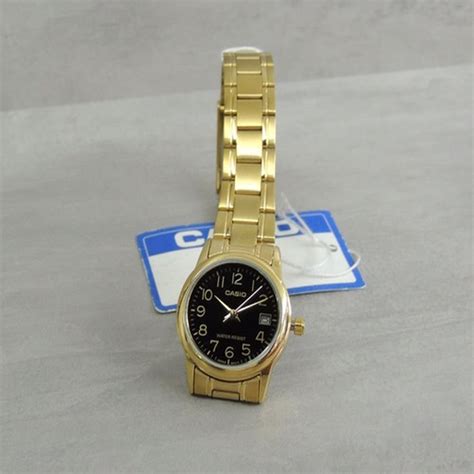 Relógio Dourado Feminino Casio LTP V002G 1BUDF BR Dourado