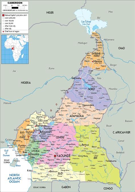 Mt Cameroon Map