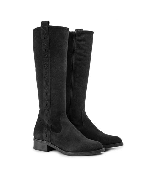 Botas Serraje Negras Mujer Best Sale Fabricadascasas