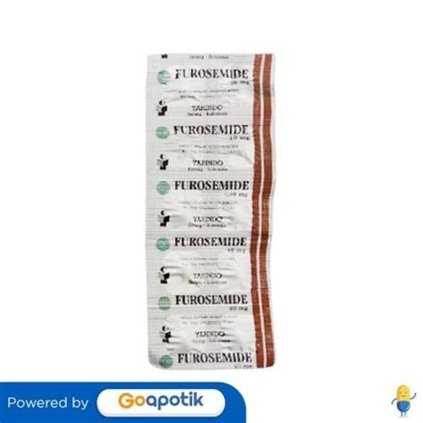 Jual Furosemide Yarindo Mg Strip Tablet Shopee Indonesia