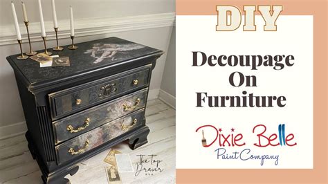 How To Decoupage Painted Furniture Decoupaged Makeovers