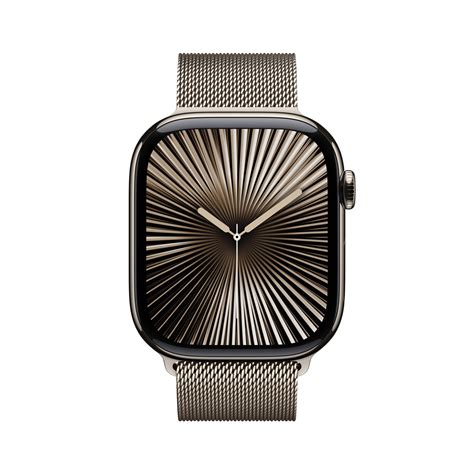 Apple Watch Series 10 GPS + Cellular 46mm Natural Titanium Case with