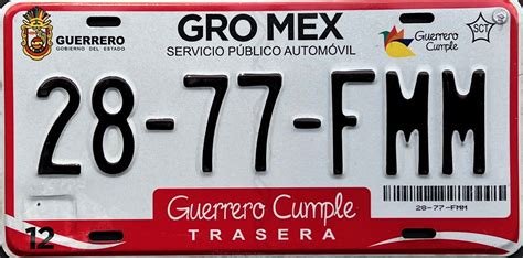 Mexico Guerrero Jeffs License Plates