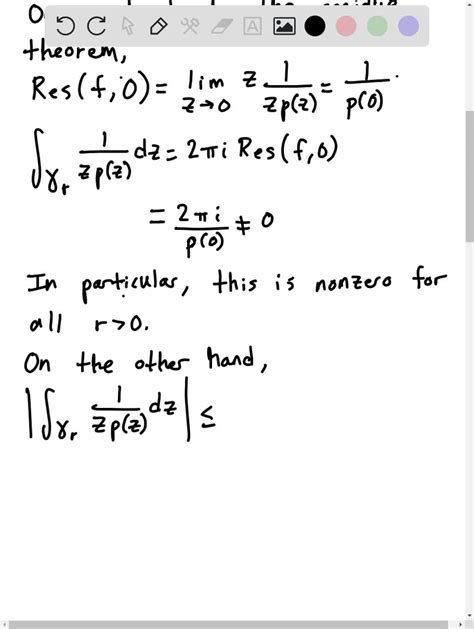 SOLVED State And Prove The Cauchy Residue Theorem Mathematical