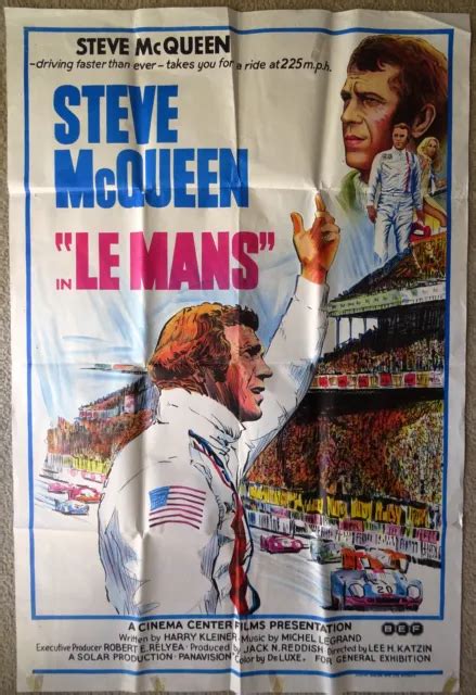 Steve Mcqueen Le Mans Original One Sheet Movie Poster Australian 1971