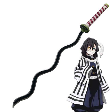 Anime Demon Slayer Kimetsu No Yaiba Iguro Obanai Cosplay Sword