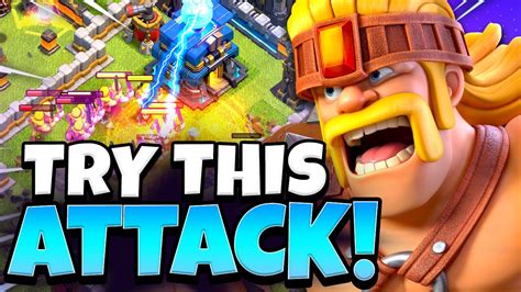 Crazy Powerful Super Barbarian Attack That You Will Love Clash Of Clans Youtube