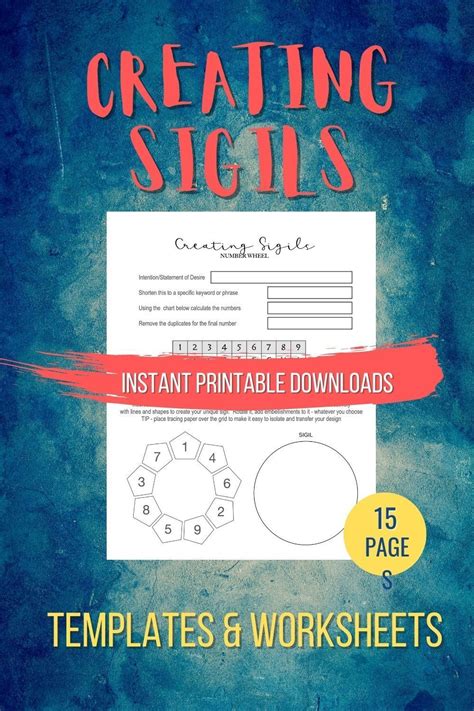 Sigil Wheels Squares Templates Printable Pages To Create Magic