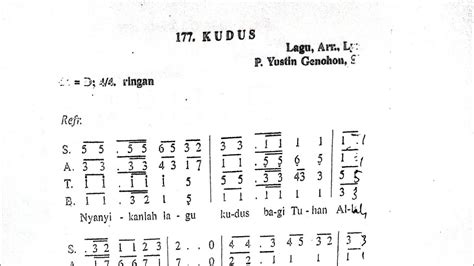 Lagu Kudus Dari Yustin Genohon SVD Lagu Misa Katolik Lagu Rohani