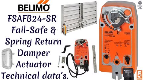 Belimo FSAFB24 SR Fail Safe And Spring Return Damper Actuator Fire