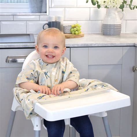 Bibado Baby Weaning Coverall Bib Bonus Attachable Cutlery Sleep