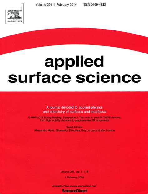 Applied Surface Science 2014 V 291 Web кабинет учёного