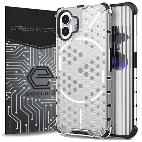 Etui Exoguard Hexagon Szkło Nothing Phone 2 Pancerne Case Obudowa