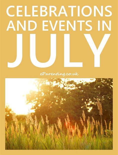 July 2023 Events Celebrations And Special Days July Holidays July