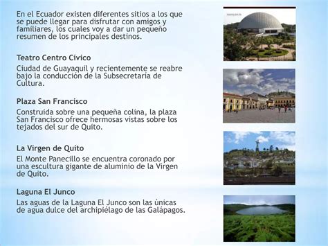 Lugares Turisticos Del Ecuador Ppt Descarga Gratuita