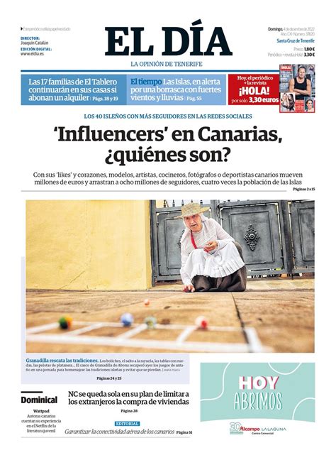 Ya puedes consultar la portada de El Día de este domingo 4 de