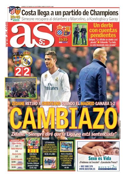 Real Madrid Tv Levante Real Madrid Portadas De Marca Y As