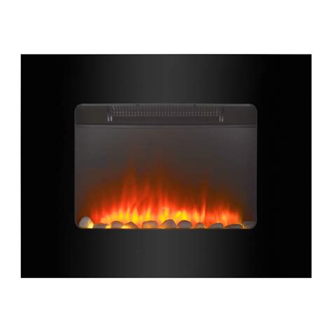 Glowmaster Warwick Curved Wall Mounted Electric Glass Fireplace